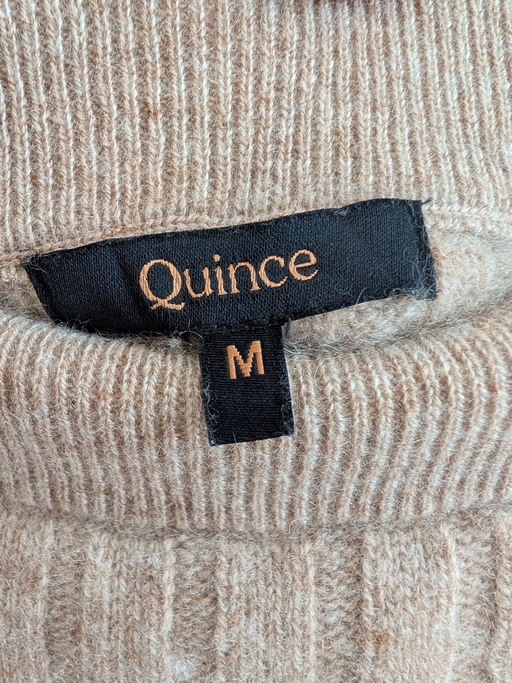 Quince Ribbed Midi Skirt in Beige - Picture 2 of 5